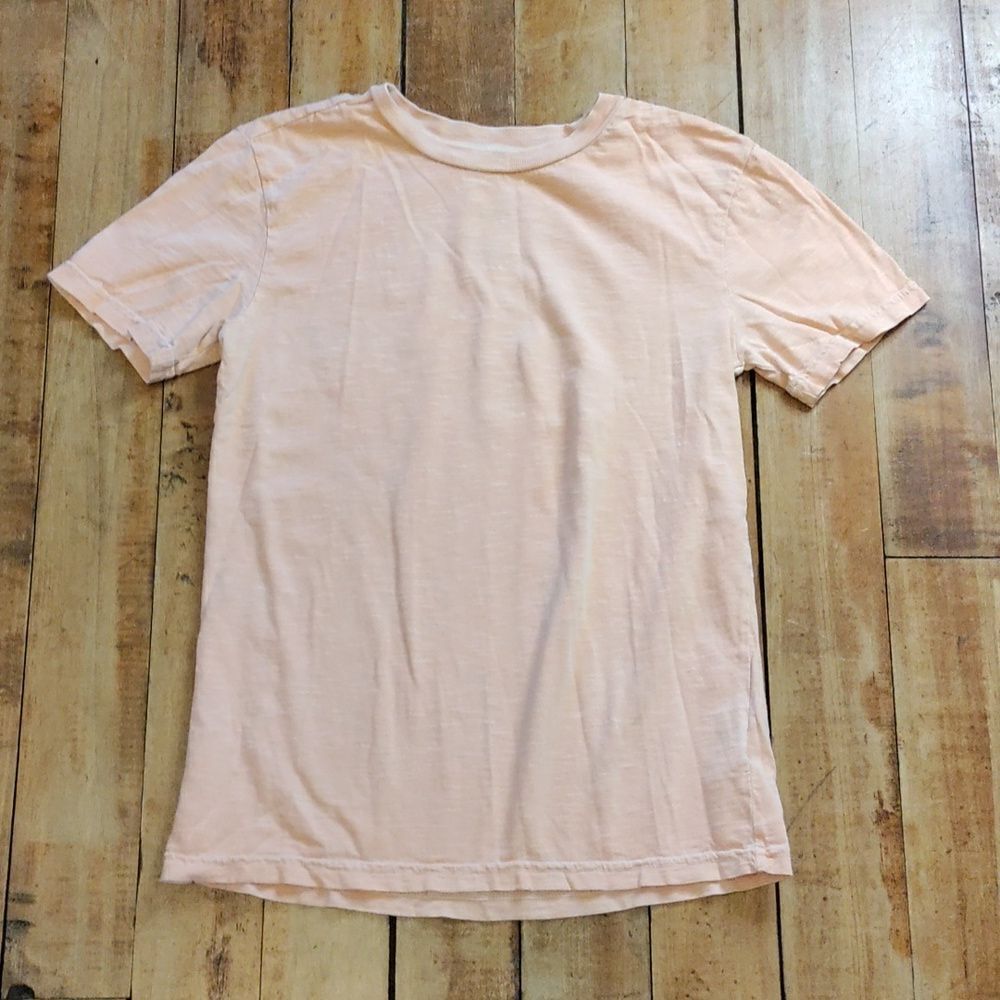 C&C California shirt size 10 cotton orange peach spring summer vintage look